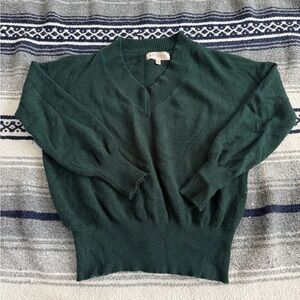 Philosophy women’s forest green v-neck sweater size XS